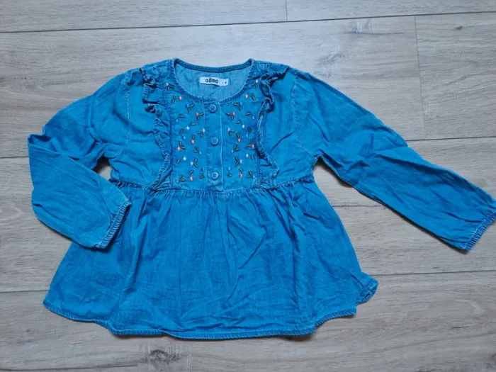 Blouse en jeans - photo numéro 4