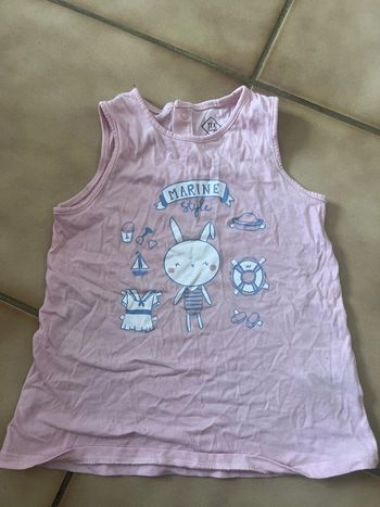 Débardeur de pyjama, lapin tex, taille trois ans