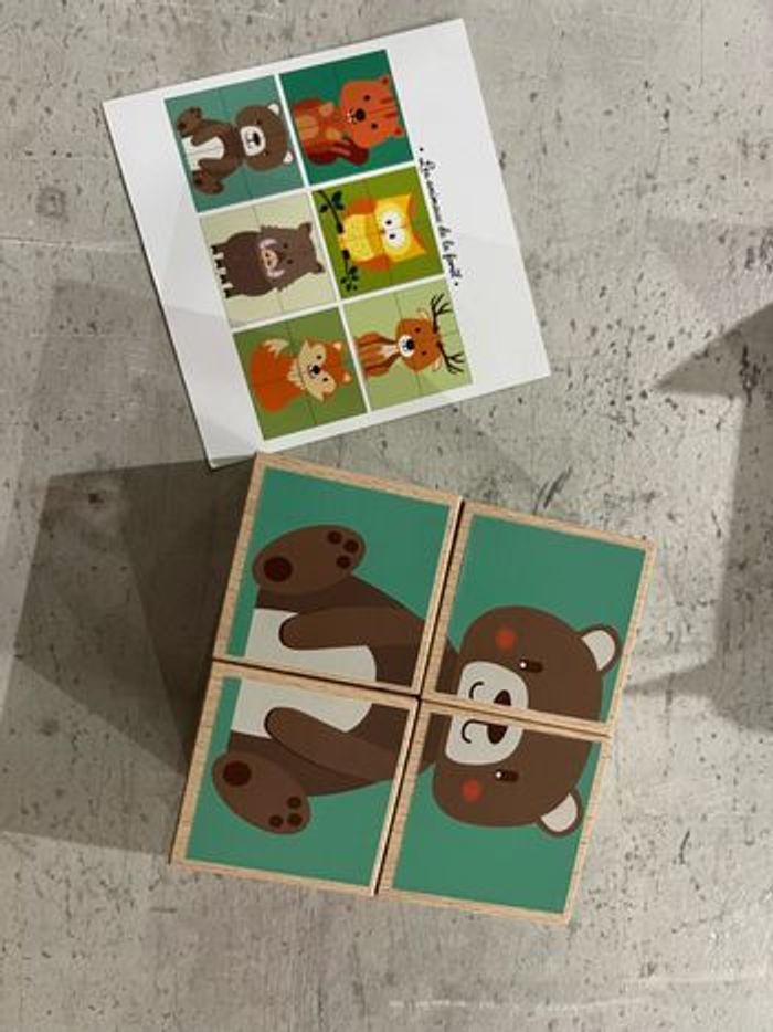 Puzzle Bois Fraise et Bois