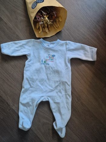 Beau pyjama velours 6 mois Petit bateau