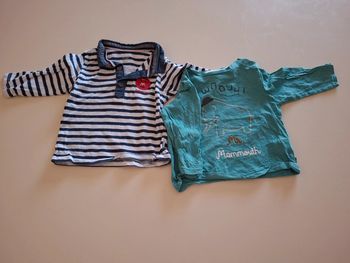 Lot de 2 t-shirt manches longues