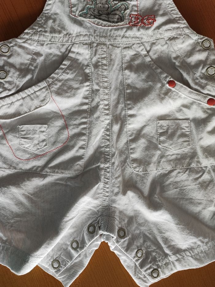 salopette short bébé garçon