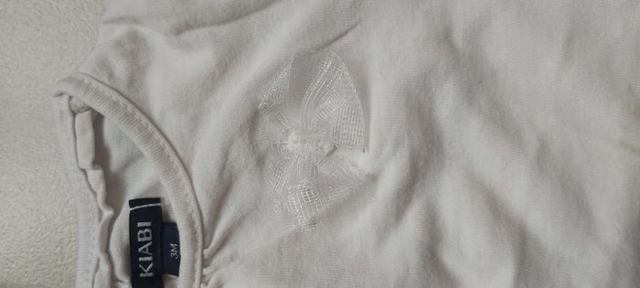 Tshirt manche longue nœud blanc 3 mois - photo numéro 2
