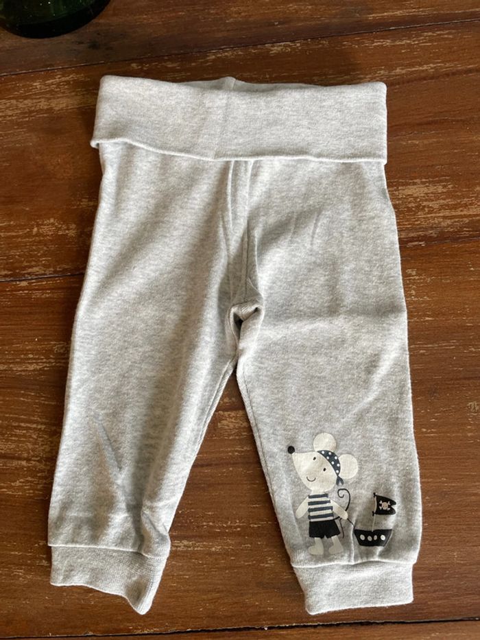 Legging gris avec bandeau ventre Lupilu 62/68 cm