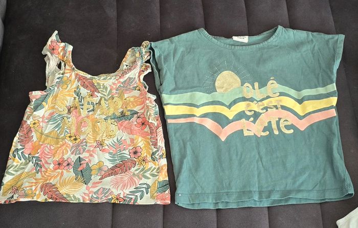Lot 23 t-shirts bébé fille 2 ans – Très bon état 🌸 - photo numéro 4
