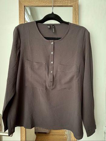 Blouse Mango grise