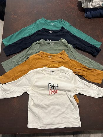 Lot de 5 manche longues