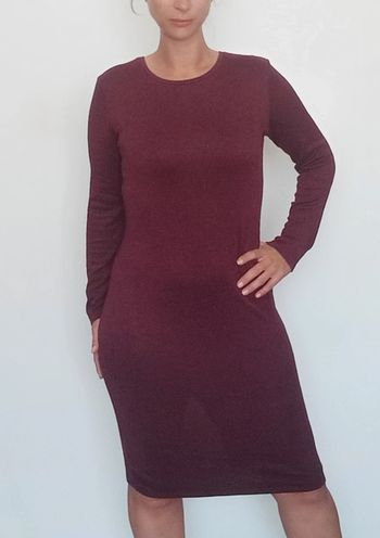 Robe pull bordeaux taille unique