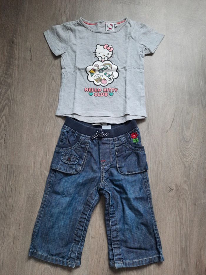 Ensemble 2 pièces T-shirt +jean 18mois