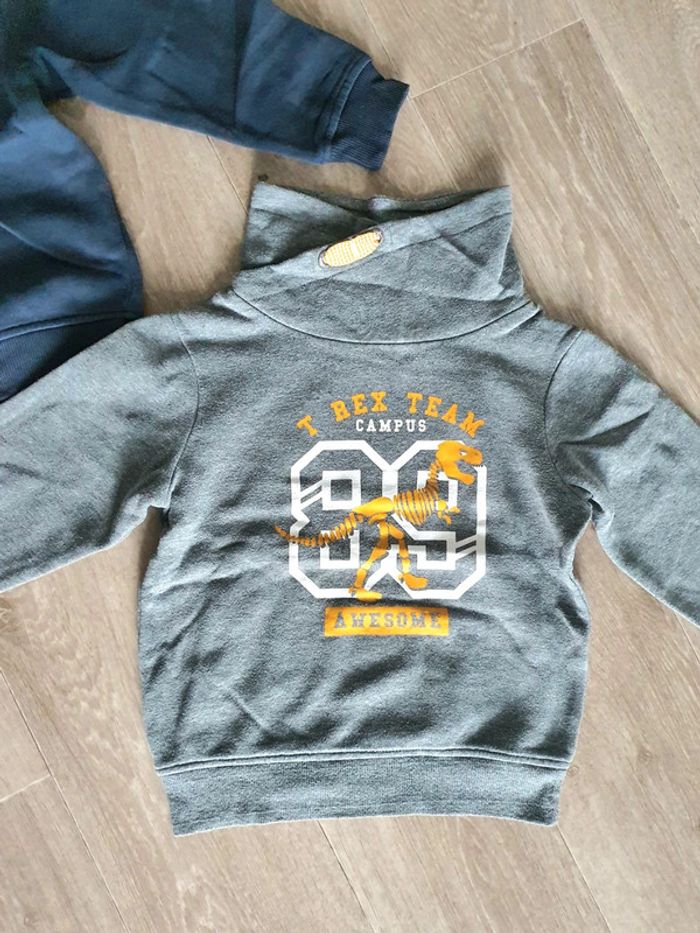 Lot de 2 sweats garçon taille 6 ans Col montant - photo numéro 2