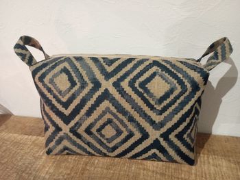 Vanity losange beige bleu 