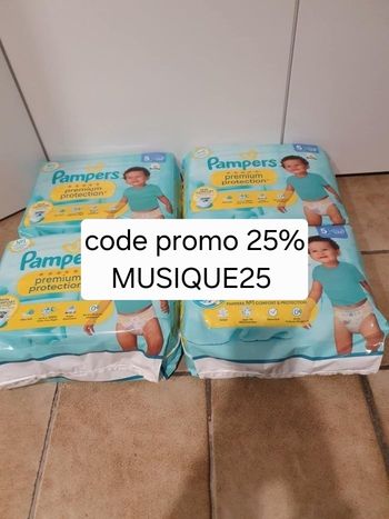 Couches Pampers premium-protection taille 5