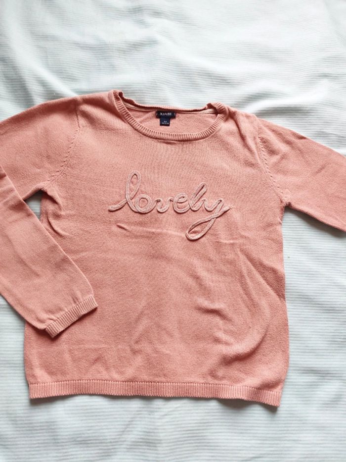 Pull lovely kaibi 8 ans. Rose