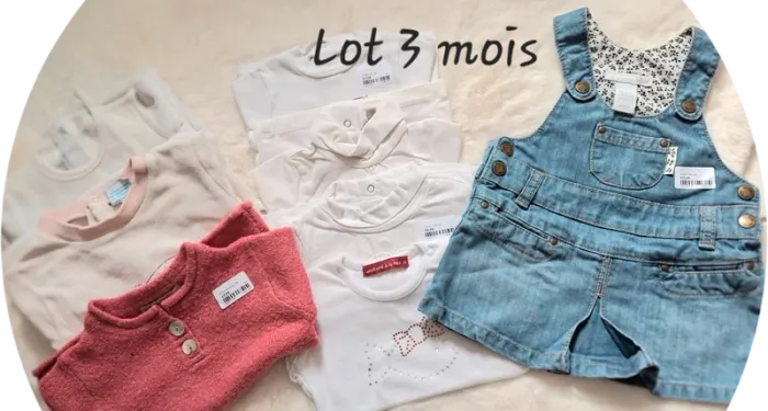 Lot 8 pièces taille 3 mois