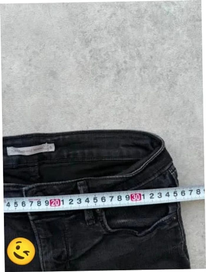 Jeans Levi's Classic Mid Rise Skinny W28 FR38 L28 coupe skinny noir Femme Women pan523b - photo numéro 3
