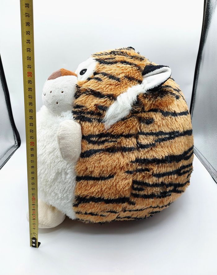 Grosse peluche boule tigre CASINO hauteur 32 cm doudou - photo numéro 3