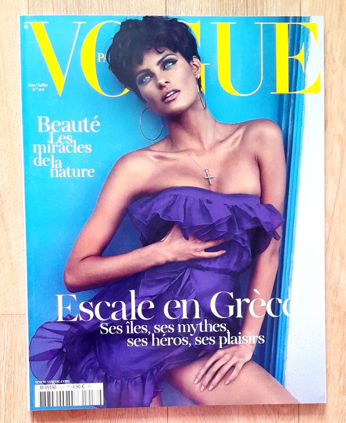 Magazine Vogue n°918 juin juillet 2011 spécial escale en Grèce Isabeli Fontana