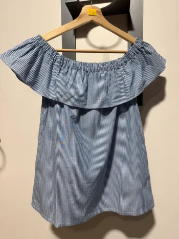 Tops rayé blanc et bleu bizzbee M