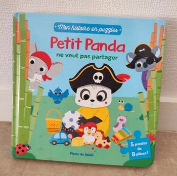 Mon histoire en puzzles 💫petit panda ne veut pas partager 💫valeur 19.99