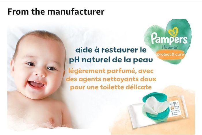 Lot de 9 paquets de Lingettes  Pampers Harmonie Protect & Care - photo numéro 9