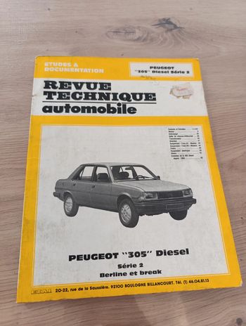 Revue technique Peugeot 305 diesel