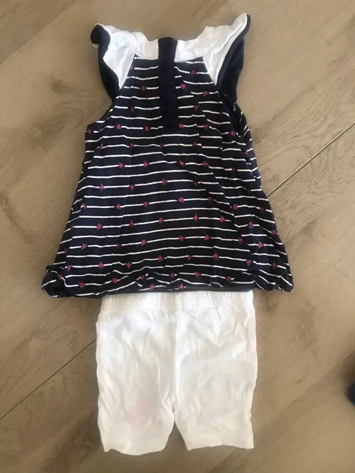 Ensemble robe et legging short Lee Cooper 3 mois - photo numéro 2