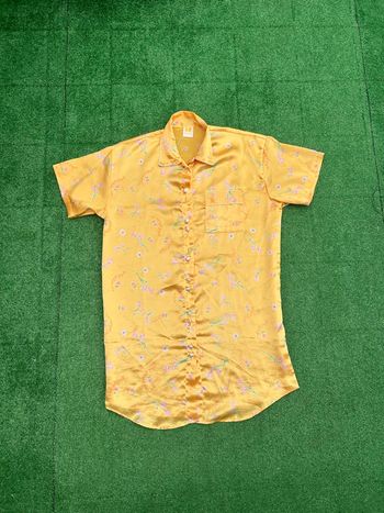 Chemise de nuit Etam jaune fleurs taille unique femme