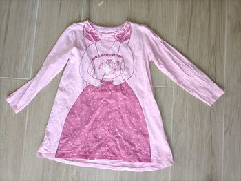 Chemise de nuit manches longues 6 8 ans rose fille DPAM très bon état