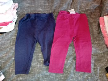 Lot de 2 leggings 12 mois