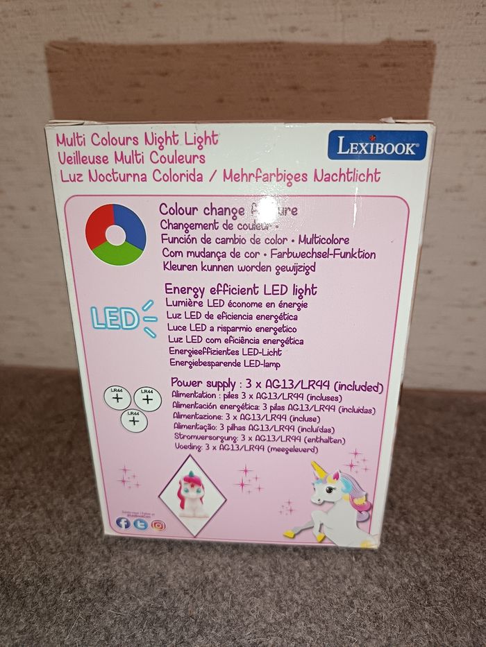 Veilleuse LED 3D à changement de couleur  licorne neuve - photo numéro 4