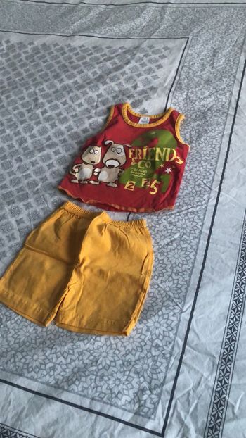 Ensemble été garçon 12mois