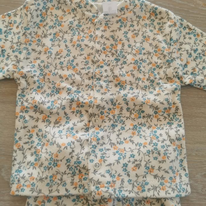 Ensemble fleuri taille 6 mois - photo numéro 3