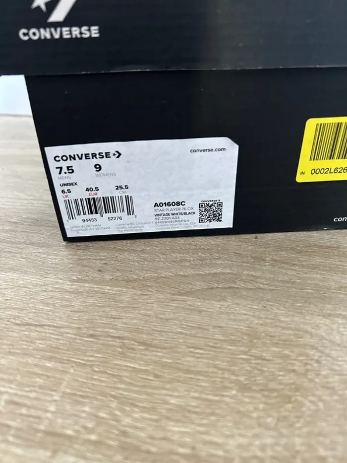 Converse 40,5 blanches - photo numéro 2
