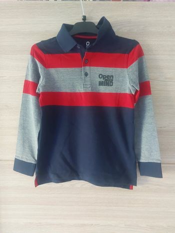 Polo à rayures 8 ans