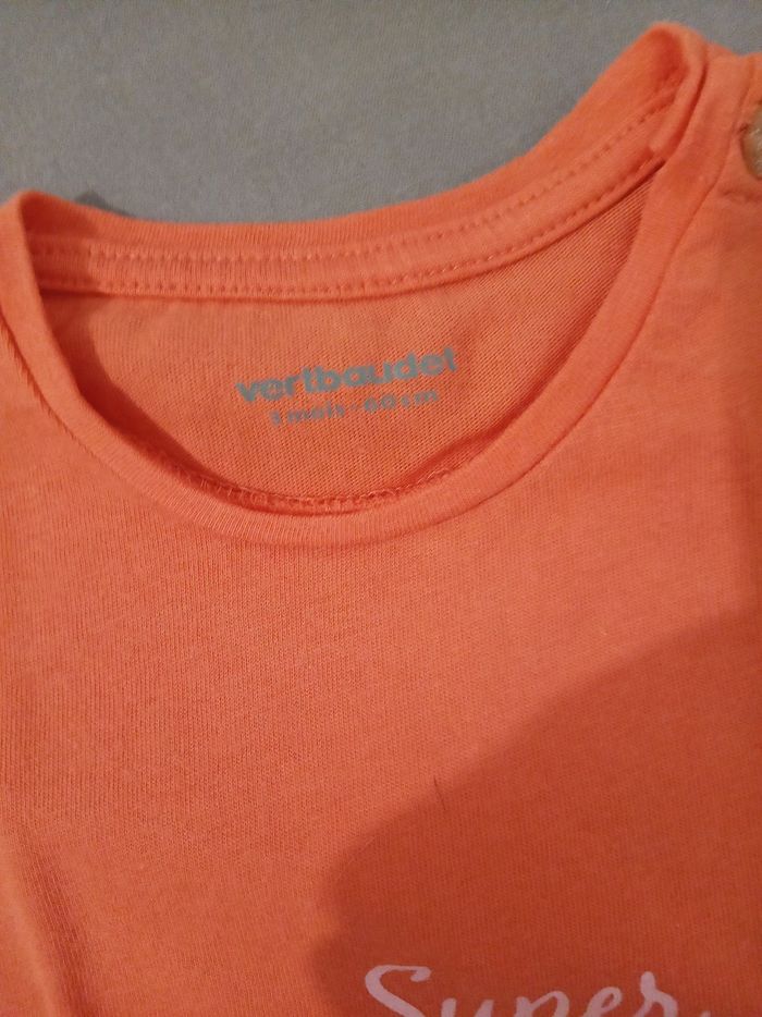 T-shirt "super coquette" _ 3 mois - photo numéro 3