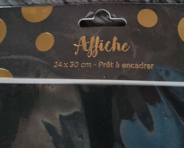 Affiche décoratif avec écriture doré - photo numéro 3