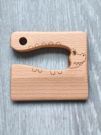 Couteau de paume en bois foncé pour enfant neuf