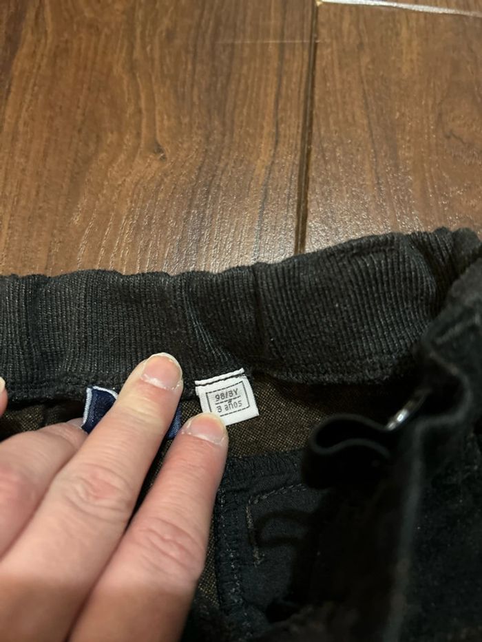 pantalon chaud à carreaux gris foncé  et beige My Chicco 3 ans - photo numéro 7
