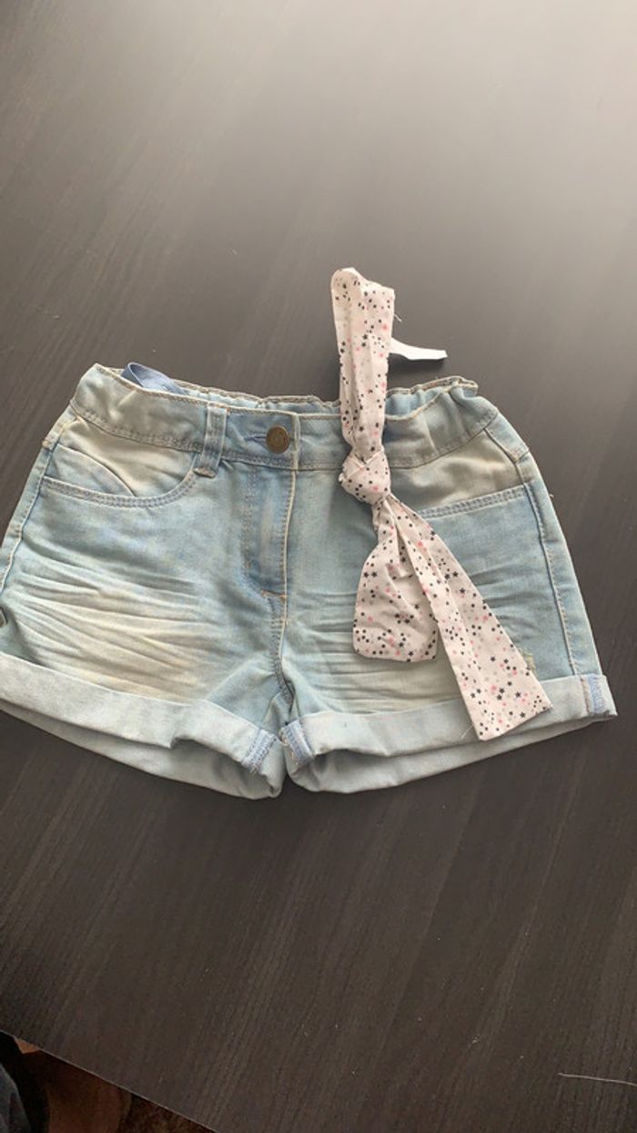 Short en jeans