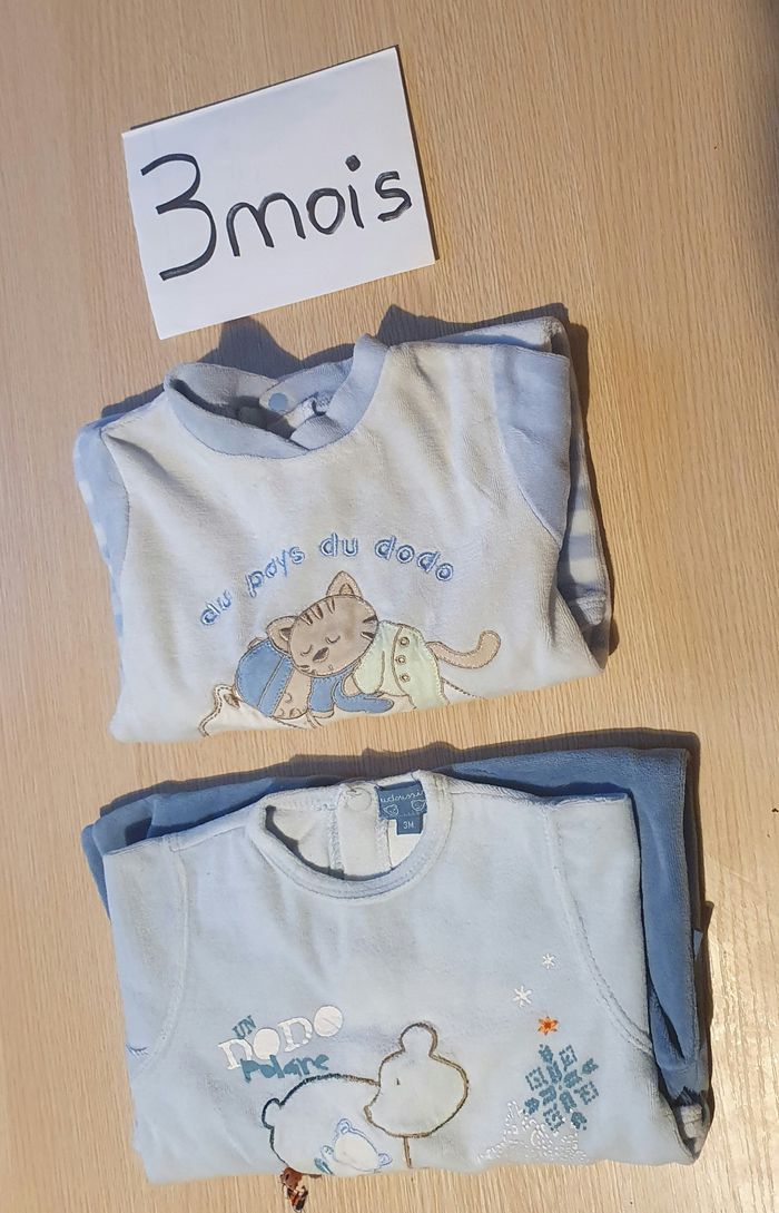 Lot 2 pyjama bébé 3mois