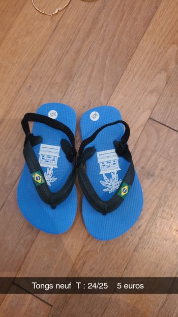 Tongs avec élastique 