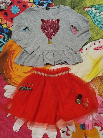 Ensemble 2 pièces jupe voilée 5 ans