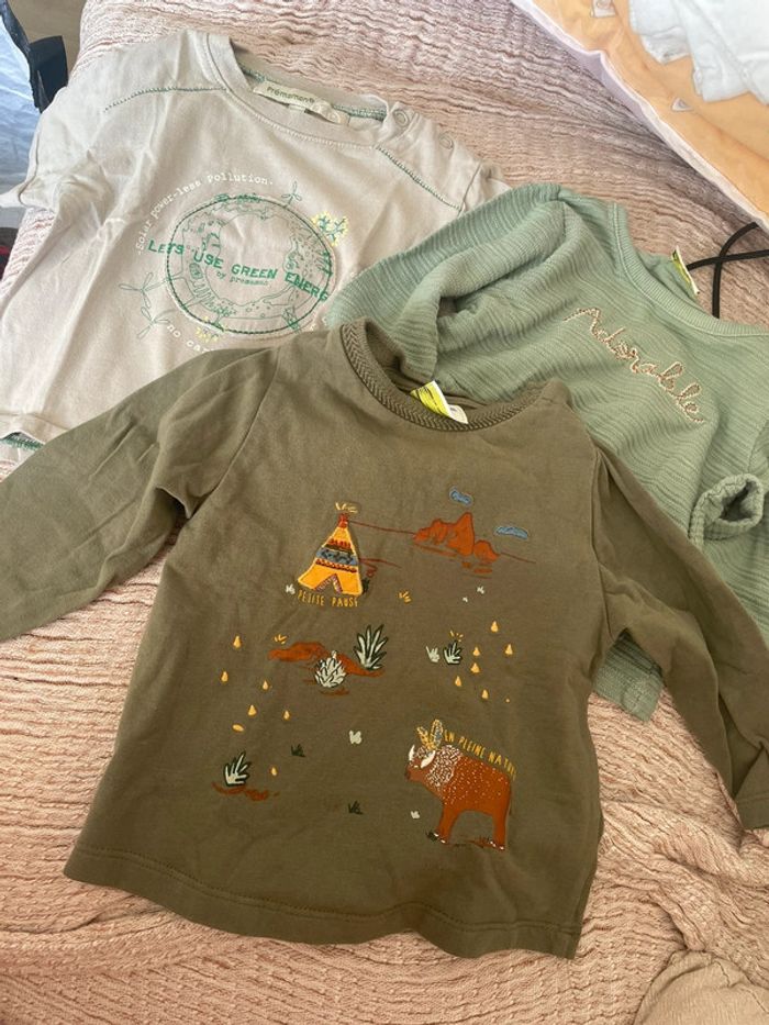 Lot tee shirt 6 mois