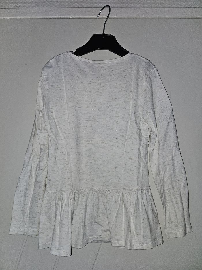 T-Shirt tunique beige chiné 8 ans - photo numéro 2
