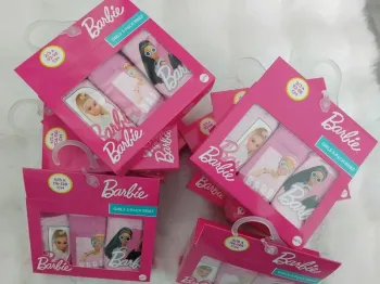 Lot 6 slips Barbie ( 2 x3 ) ,neuf, du 2 au 8 ans