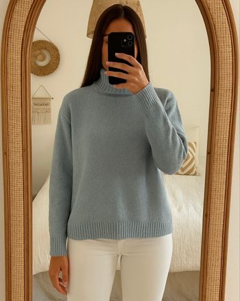 Pull bleu New Yorker