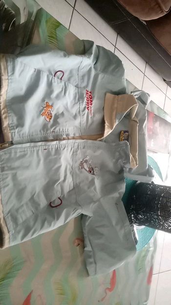 Veste garçon mi saison imperméable Tom et Jerry