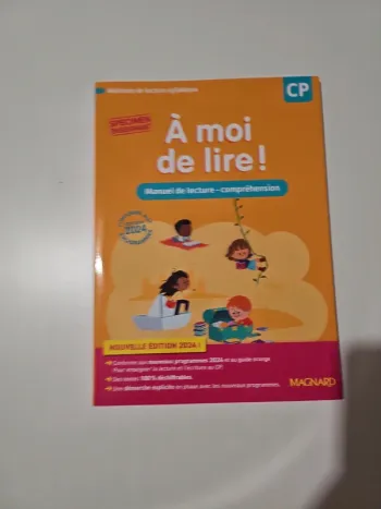 Manuel A moi de lire CP lecture - compréhension