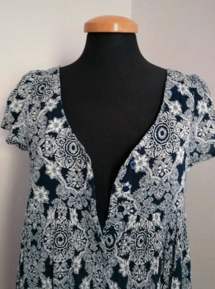 Robe de plage boutonnée bleue Jennyfer taille 36 - photo numéro 9