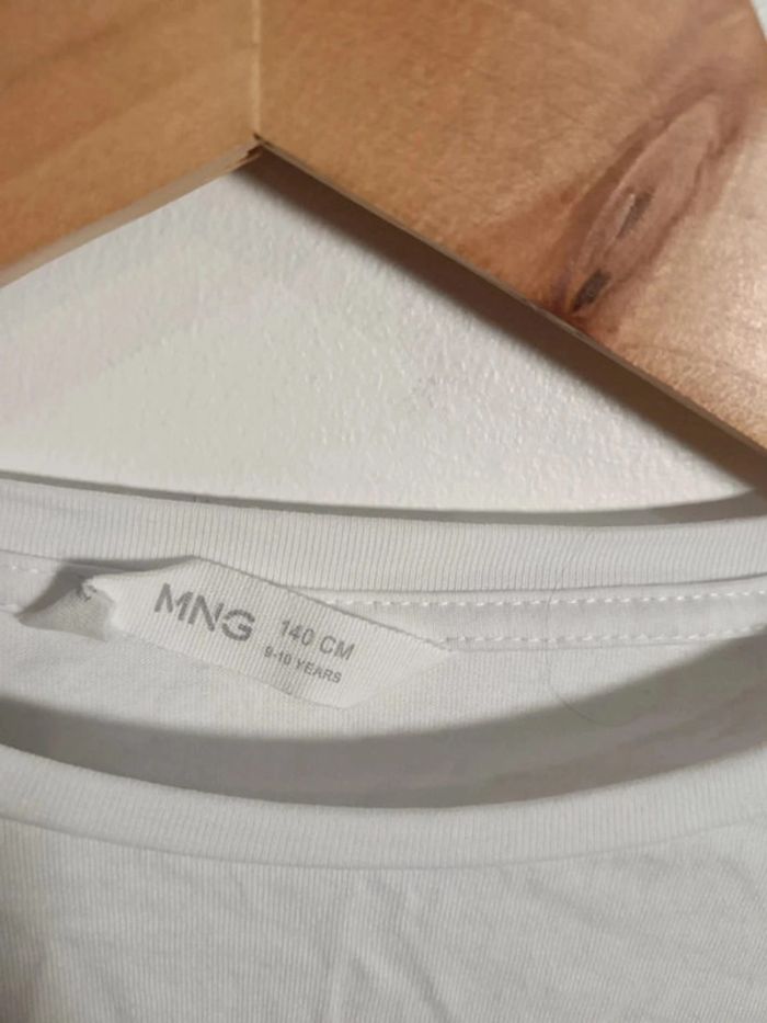 C10 t-shirt blanc mango 9-10 ans - photo numéro 3